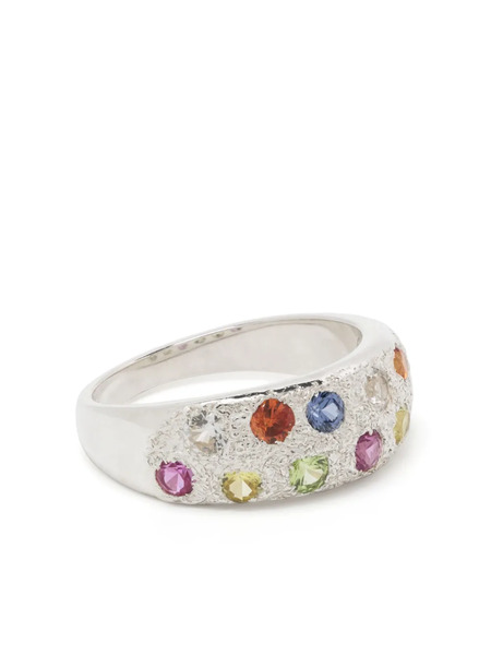  Bleue Burnham Mini Riviera Silver Ring - Multicolour 
