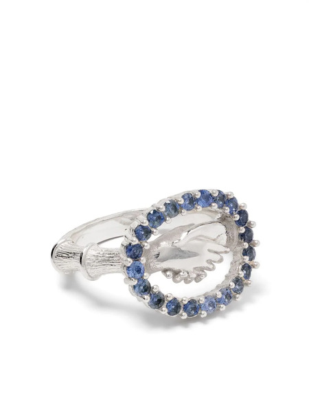  Bleue Burnham Trust Is Sacred Signet Ring - Silver 