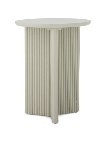  Bloomingville Edith Ribbed Side Table - Neutrals 