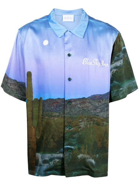  Blue Sky Inn Logo-embroidered Shirt 