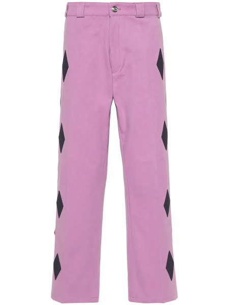  Bluemarble Bead-embellished Straight Trousers - Purple 
