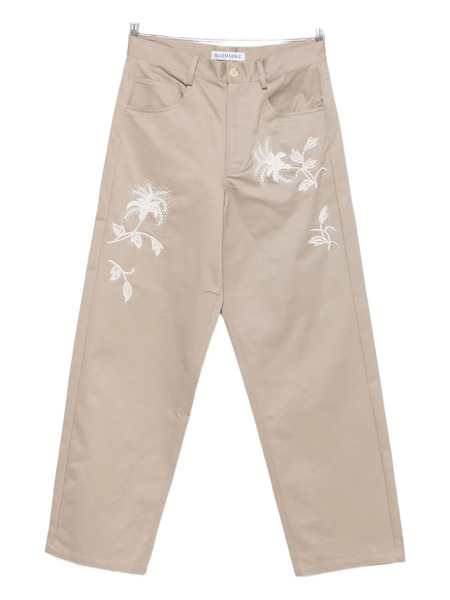 Bluemarble Bead-embroidered Pants - Neutrals 