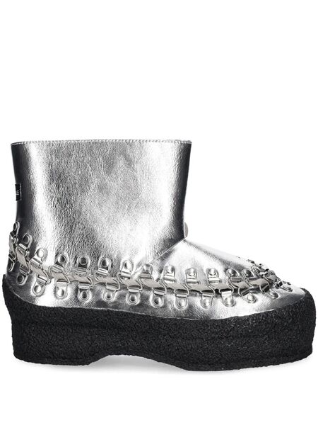  Bluemarble Metallic-effect Ankle Boots - Silver 