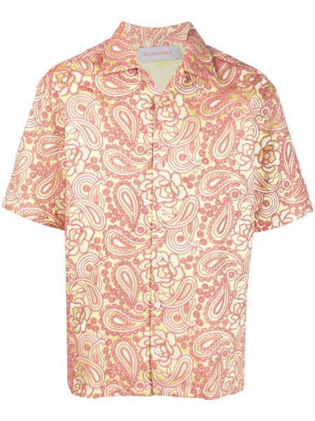 Bluemarble Paisley-print Short-sleeve Shirt - Red 