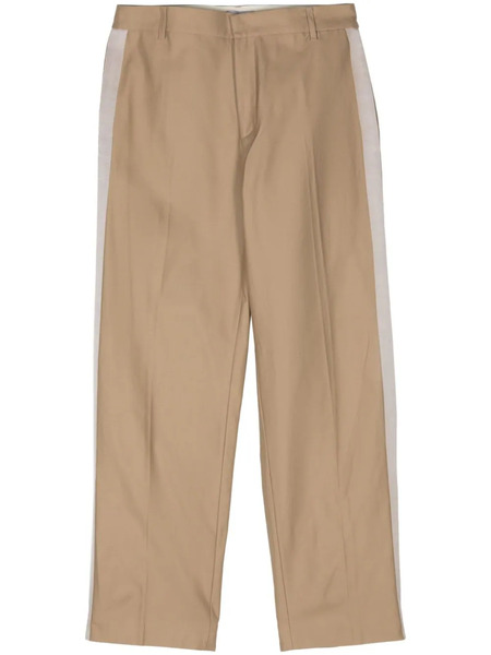  Bluemarble Tape-detailing Straight-leg Trousers - Neutrals 