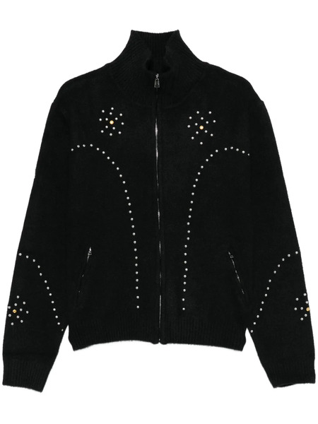  Bluemarble Zip-up Cardigan - Black 