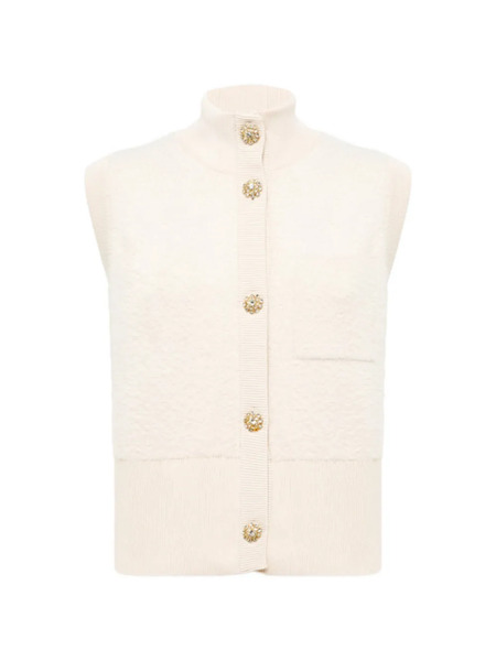  Blugirl Button-embellished Vest - Neutrals 