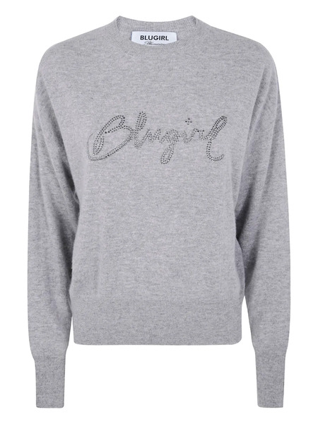  Blugirl Crystal-embellished Sweater - Grey 