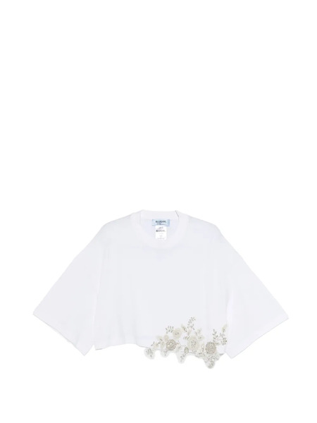  Blugirl Crystal-embellishment T-shirt - White 