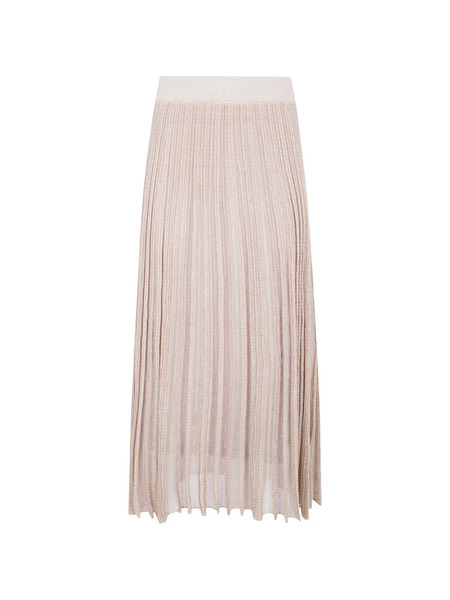  Blugirl Pleated Maxi Skirt - Pink 
