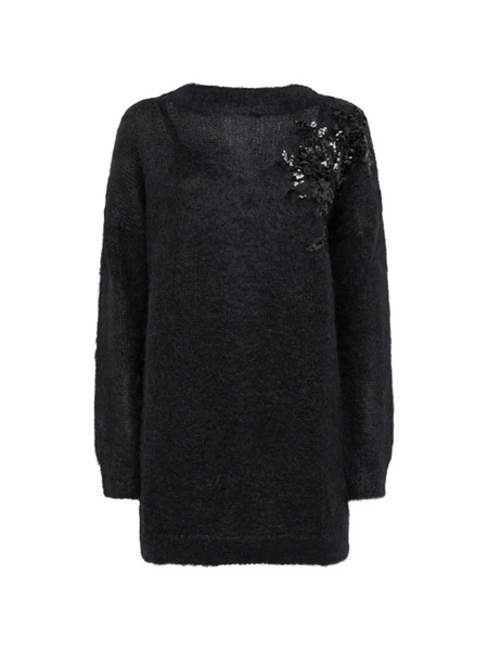  Blugirl Sequin-embellished Mini Dress - Black 