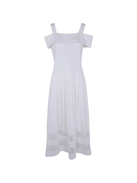  Blugirl Shoulder Strap Dress - White 