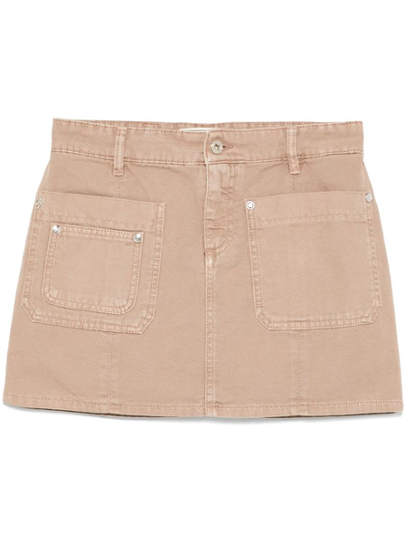  Blumarine Canvas Mini Skirt - Neutrals 