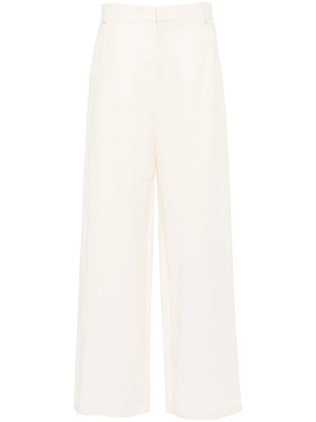  Blumarine Crinkled Wide-leg Trousers - Neutrals 