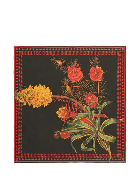  Blumarine Floral-print Scarf - Black 