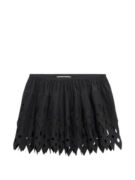 Blumarine Laser-cut Mini Skirt - Black 