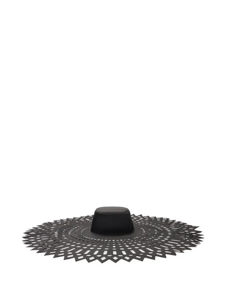  Blumarine Laser-cut Sun Hat - Black 