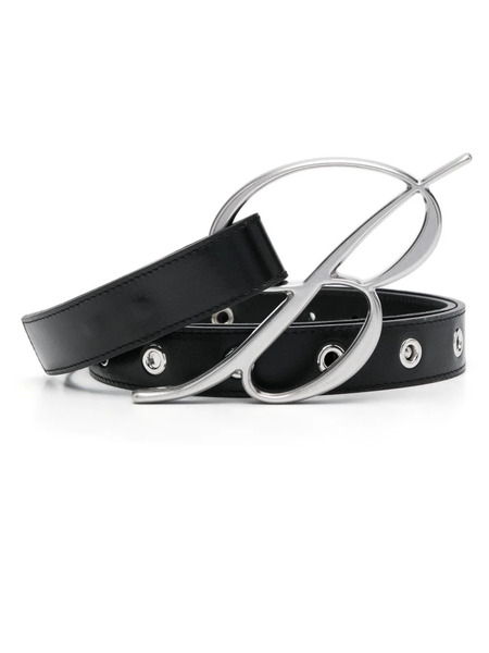  Blumarine Logo-buckle Leather Belt - Black 