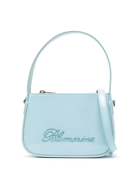  Blumarine Logo-detail Leather Mini Bag - Blue 