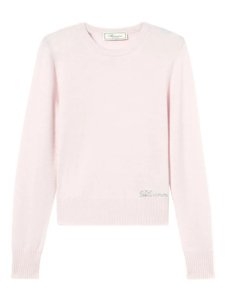  Blumarine Logo-embroidered Sweater - Pink 