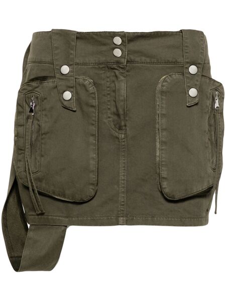  Blumarine Mid-rise Twill Miniskirt - Green 