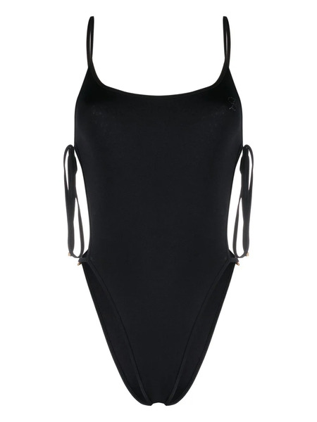  Blumarine Open Tie-side Swimsuit - Black 