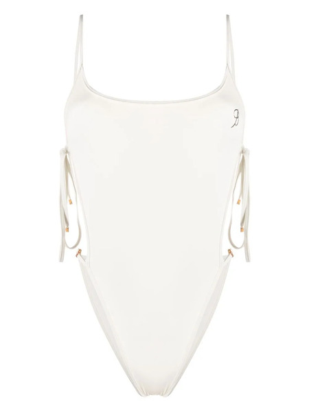  Blumarine Open Tie Side Swimsuit - White 