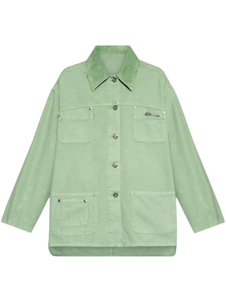  Blumarine Patch-pocket Shirt Jacket - Green 