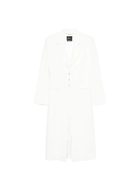  Blumarine Peak-lapel Coat - White 