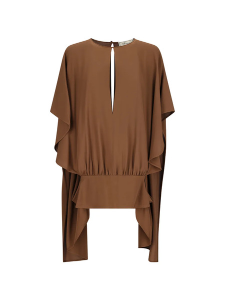  Blumarine Ruffled Blouse - Brown 