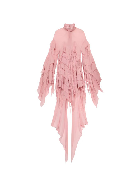  Blumarine Ruffled Mini Dress - Pink 