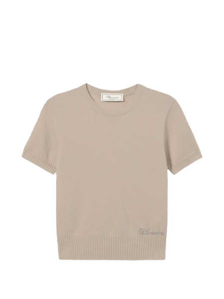  Blumarine Short-sleeve Top - Neutrals 