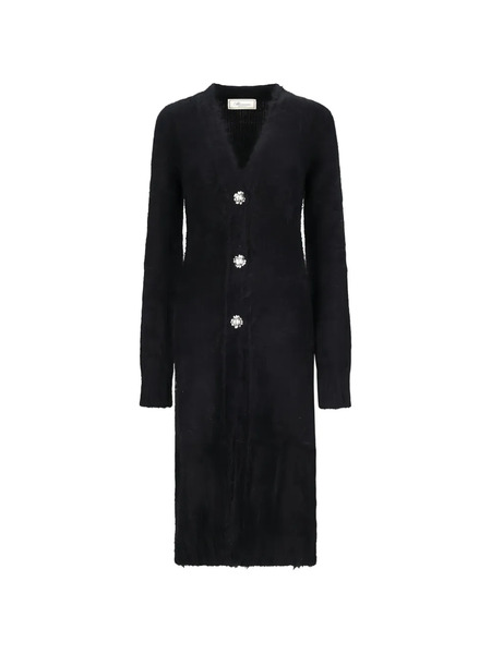  Blumarine Single-breasted Knitted Coat - Black 
