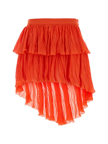  Blumarine Tiered Mini Skirt - Orange 