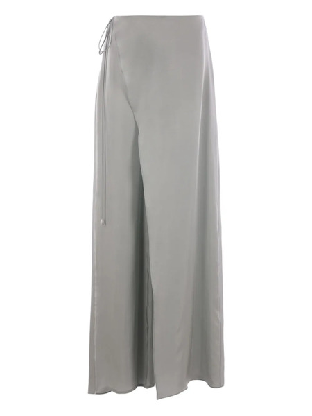  Blumarine Wrap-detail Trousers - Grey 