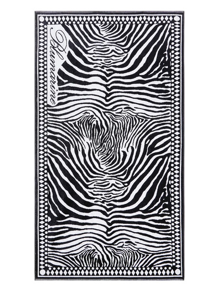  Blumarine Zebra-print Beach Towel - Black 