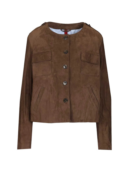  Blusotto Buttoned Jacket - Brown 