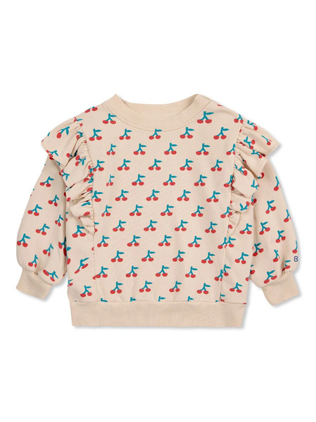  Bobo Choses Cherry-print Sweatshirt - Neutrals 