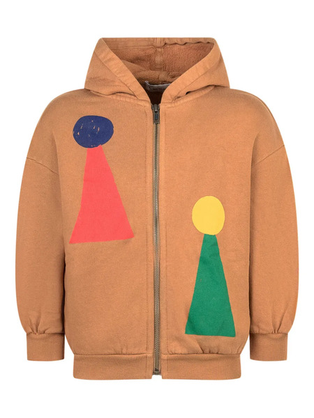  Bobo Choses Chess Pawn Zip-up Hoodie - Brown 