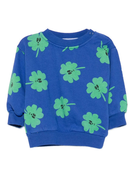  Bobo Choses Clover-print Sweatshirt - Blue 