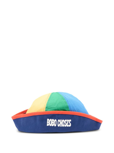  Bobo Choses Colour-block Sailor Hat - Blue 
