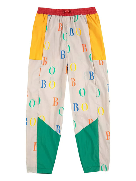  Bobo Choses Colourblock Logo-print Trousers - Neutrals 