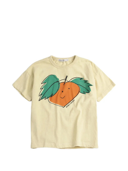  Bobo Choses Crew-neck Short-sleeve T-shirt - Yellow 
