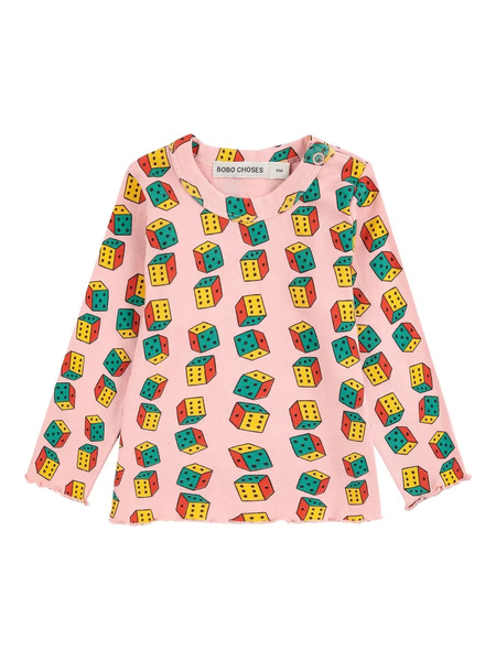 Bobo Choses Dice-print T-shirt - Pink 