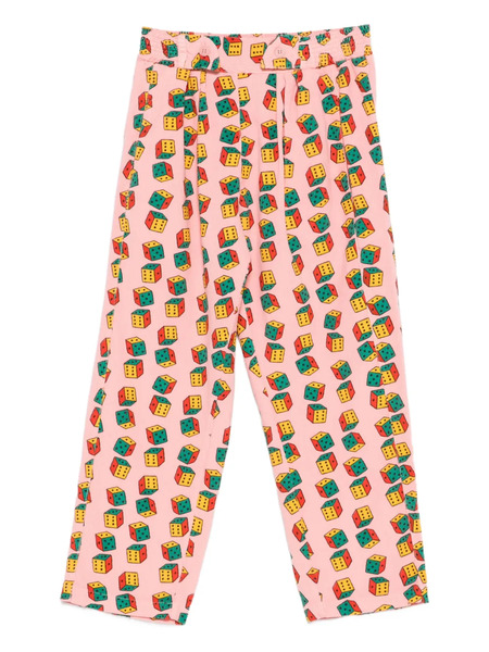  Bobo Choses Dice-print Trousers - Pink 