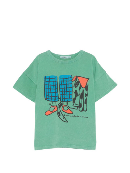  Bobo Choses Dog Friendship Short-sleeve T-shirt - Green 