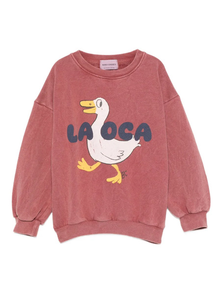 Bobo Choses Duck-print Sweatshirt - Red 