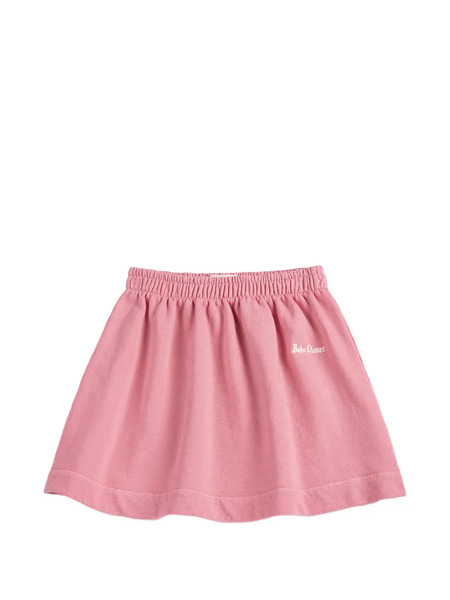  Bobo Choses Elasticated Embroidery Skirt - Pink 