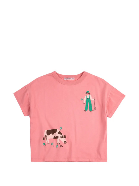  Bobo Choses Farm Adventure Printed T-shirt - Pink 