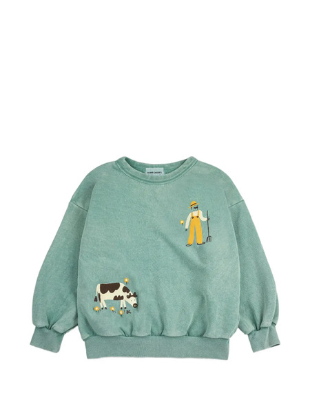  Bobo Choses Farm Adventure Sweatshirt - Green 
